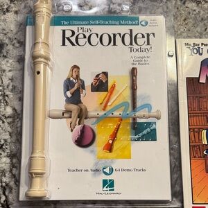 Hal Leonard Cream Recorder with Guide Plus Teach Yourself Recorder